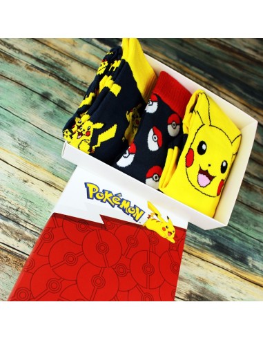 Set de regalo de 3 calcetines Pokémon