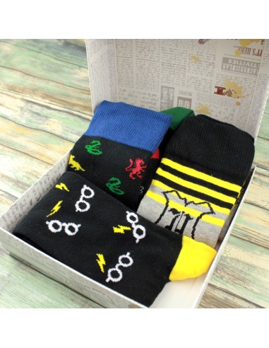 Set de regalo de 3 calcetines Harry Potter adulto