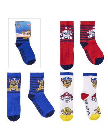 Set de regalo de 3 calcetines Patrulla Canina para niños