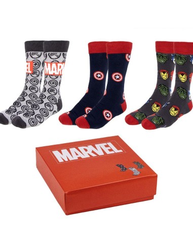 Set de regalo de 3 calcetines Marvel